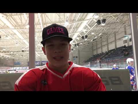 22.9.2018 Hokki - S-Kiekko pelaajahaastattelu Eemil Heikura