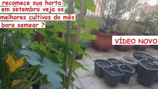Comece setembro Plantando sua horta junto comigo. melhores cultivos para esse mês.