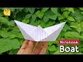 notebook paper boat ⛵, floating boat, easy to make paper boat, notebook boat,