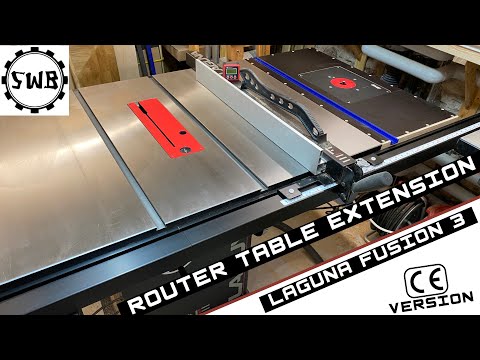 The router table extension for Laguna Fusion 3 (CE-Version)