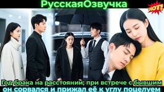 Год брака на расстоянии; при встрече с бывшим он сорвался и прижал её к углу поцелуем