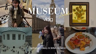 vlog | ロンドン観光と美術館巡り🖼️| National Gallery & British Museum 