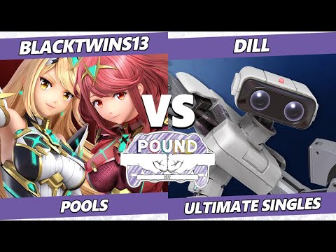 Pound 2022  - Blacktwins13 (Pyra Mythra, Pichu) Vs. Dill (ROB) SSBU Smash Ultimate Tournament