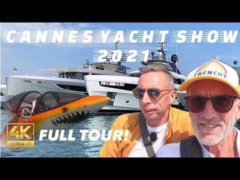 Cannes Yacht Show 2021. 4K Tour. SUPER YACHTS.  SUPER TOYS. Super views.