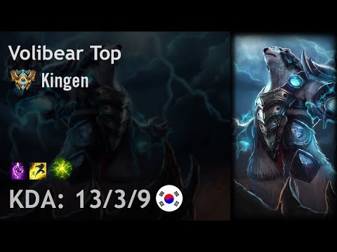 Volibear Top vs Gangplank - Kingen - KR Challenger Patch 8.4