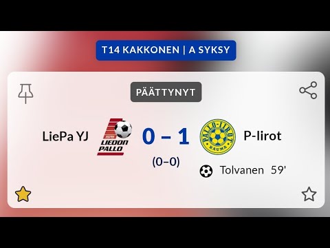 LiePa YJ - Pallo-Iirot (T14 Kakkonen, 20.9.2023)