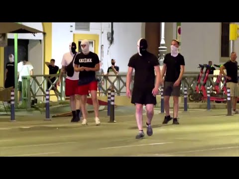 Fans von Eintracht Frankfurt attackieren Anhänger von Glasgow Rangers vor Europa-League-Finale