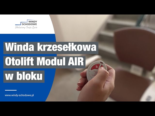 KRZESŁO SCHODOWE W BLOKU | WINDA DLA SENIORA OTOLIFT MODUL AIR