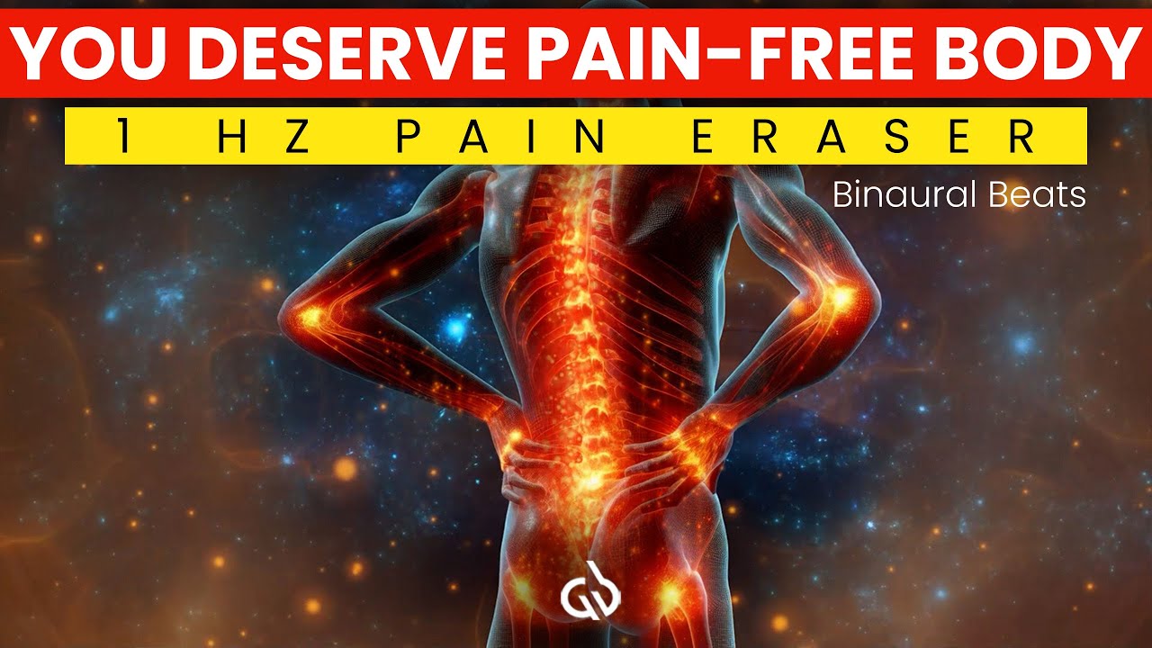 1 Hz Pain Eraser Binaural Beats: Heal Body Ache Instantly