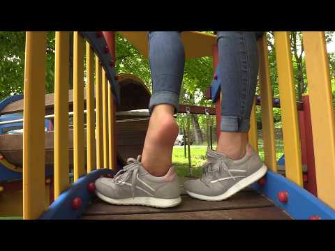 Nylon feet in sneakers