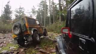 preview picture of video 'Jeep Wrangler and Defender D90 *** CC01 and RC4WD'