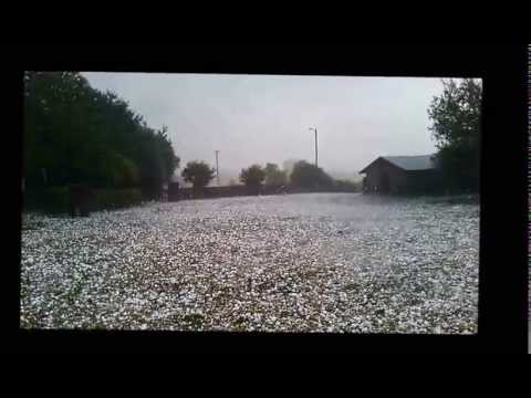 Außenaufnahme (Hagelschlag in Sehnde / 27.07.2013)