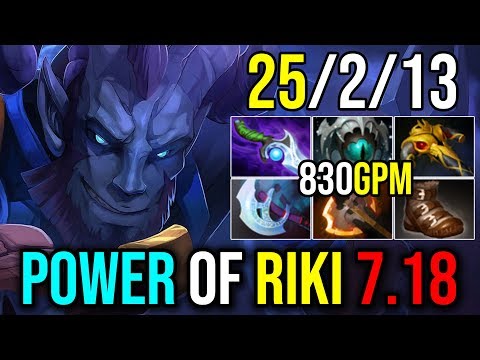 [Riki] How You Carry The Game in 7.18 by Matumbaman (25Kills 830GPM) | Dota 2 FullGame