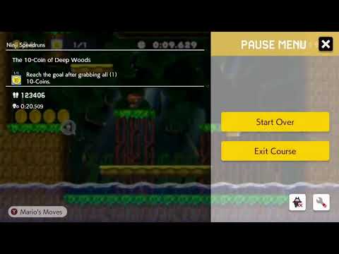 [L] Ninji Speedruns - The 10-Coin of Deep Woods (3/3)