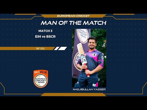 YES SIR! Nadjibullah Yasser takes control at opening day of FanCode ECS Germany Dresden