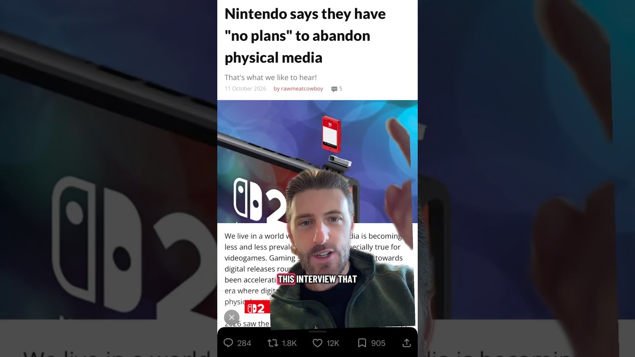 Analyzing Nintendo's interview on physical games for Switch 2 - YouTube