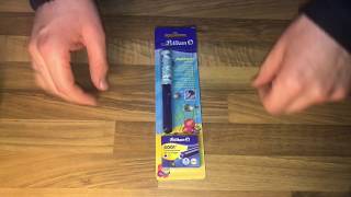 Pelikan 940874 Schulfüller Pelikano Junior, A, blau transluzent unboxing und Anleitung