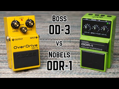 Boss OD-3 vs Nobels ODR-1 Overdrive Pedal Comparison and Review