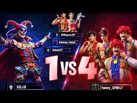“ScarFall – Joker 1 vs 4 OP Clutch 🔥 (Indian Battle Royale)”
