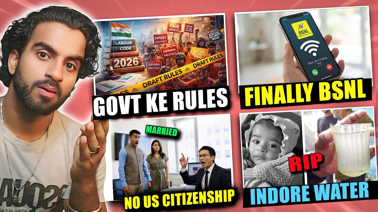 Govt Rules on Gig Workers, Indore Contaminated Water, Marriage 4 US Citizenship, Ganga Water Treaty