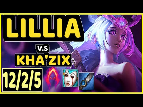 MINERVA (LILLIA) vs KHA'ZIX - 12/2/5 KDA JUNGLE GAMEPLAY - BR Ranked GRANDMASTER