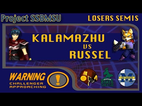 Project SSBMSU  - Kalamazhu (Marth) vs Russel (Fox) Losers Semifinals