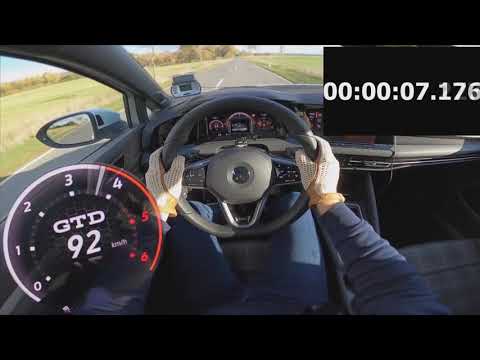 VW GOLF 8 GTD  VS GOLF 7 GTD 0 - 100  ACCELERATION TEST