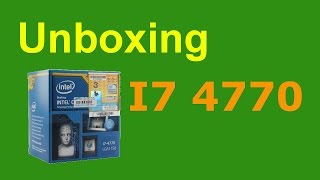 preview picture of video 'Montando novo PC - Unboxing do Processador I7 4770'