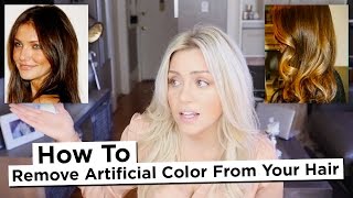 DIY - How to Remove Artificial Color from your hair, Including Reds and Intense Dark Colors