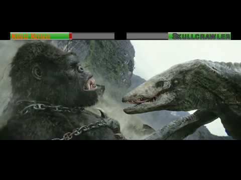 King Kong vs Skullcrawler with healthbars