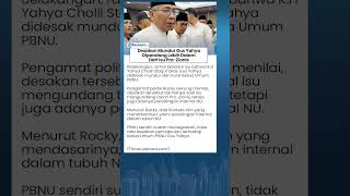 Tak Hanya soal Pro-Zionis! Rocky Gerung Bongkar Penyebab Sebenarnya Gus Yahya Didorong Mundur!