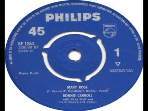 Ronnie Carroll   Mary Rose 1963