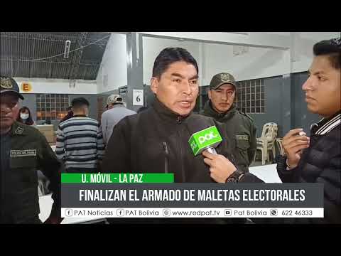 TED La Paz concluye armado de maletas y programa distribución