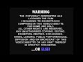 Palace Video Warning Screen Flashing ELSE Text Version
