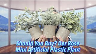 Should You Buy? Der Rose Mini Artificial Plastic Plant
