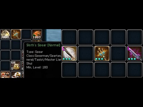 Upgrading Sloth's Spear Normal To Rare , Atlantica Online Valofe ( GLOBAL )