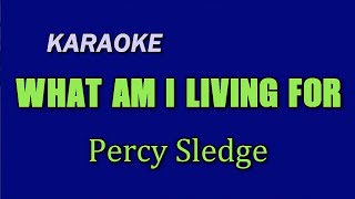 WHAT AM I LIVING FOR - Percy Sledge | KARAOKE