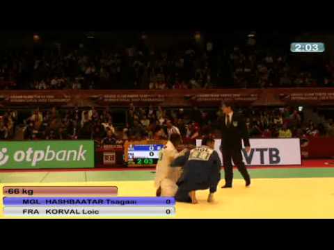 Grand Slam Tokyo 2010 66 kg HASHBAATAR, Tsagaanbaatar KORVAL, Loic