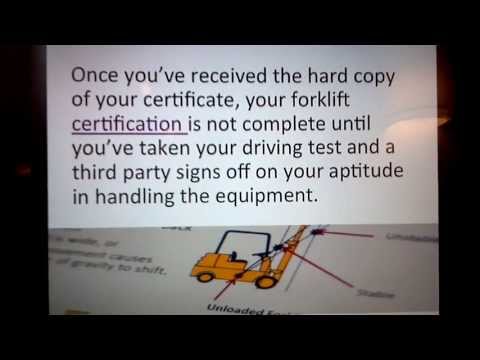 Forklift Certification: as easy as 1-2-3