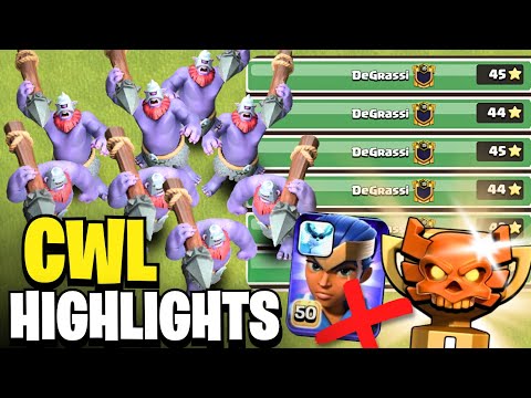 Clan War League Was NOT Ready for This Thrower Army! (August CWL Highlights)