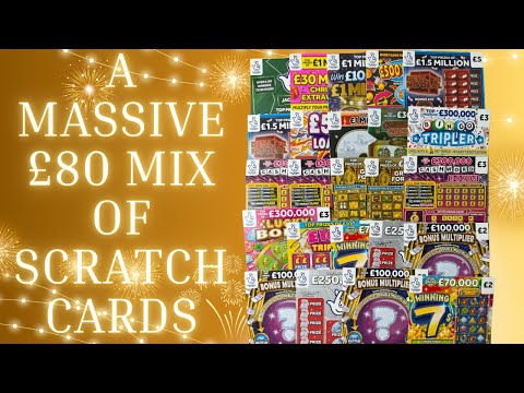🔥 I Spent £80 on Scratch Cards! 😳 Scratching a HUGE Mix of Every Card 💸