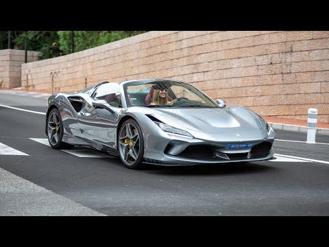 Ferrari F8 Spider Driving on the Road in Monaco !