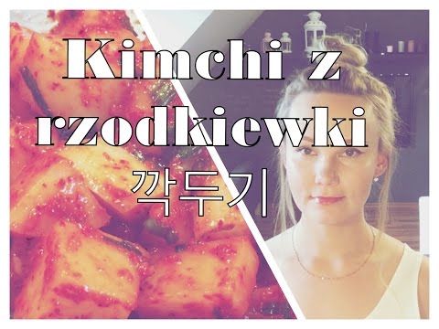 Kimchi z Białej Rzodkiewki KKAKDUGI Po polsku Po koreańsku