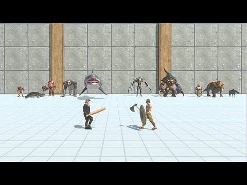 Mutant Megalodon team vs Scourge team Tournament - Animal Revolt Battle Simulator