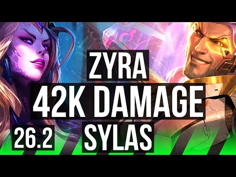 ZYRA vs SYLAS (JGL) | 42K damage | EUW Grandmaster | 26.2
