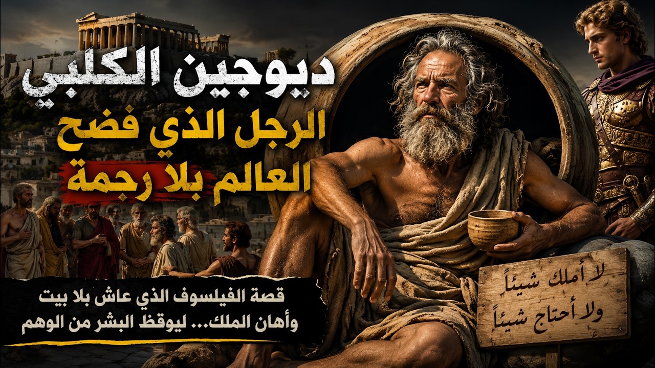 ديوجين الكلبي: الرجل الذي حمل مصباحًا في النهار بحثًا عن إنسان صادق
