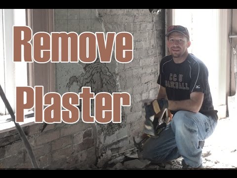 Removing plaster from brick efficiently