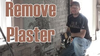 Removing plaster from brick efficiently