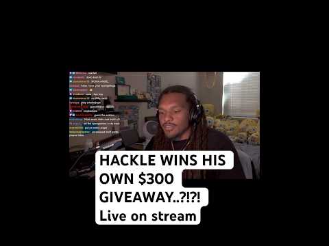 HACKLE (HDOE) WINS HIS OWN GIVEAWAY..?!?! Live on stream