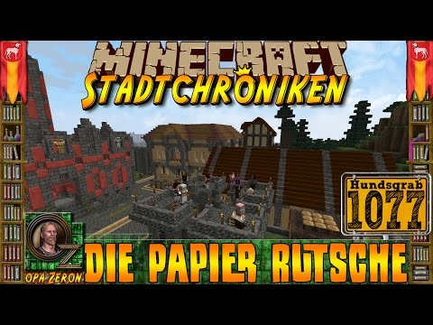 Minecraft #1077 -Stadtchroniken- Die Papier Rutsche [HD+Deutsch]